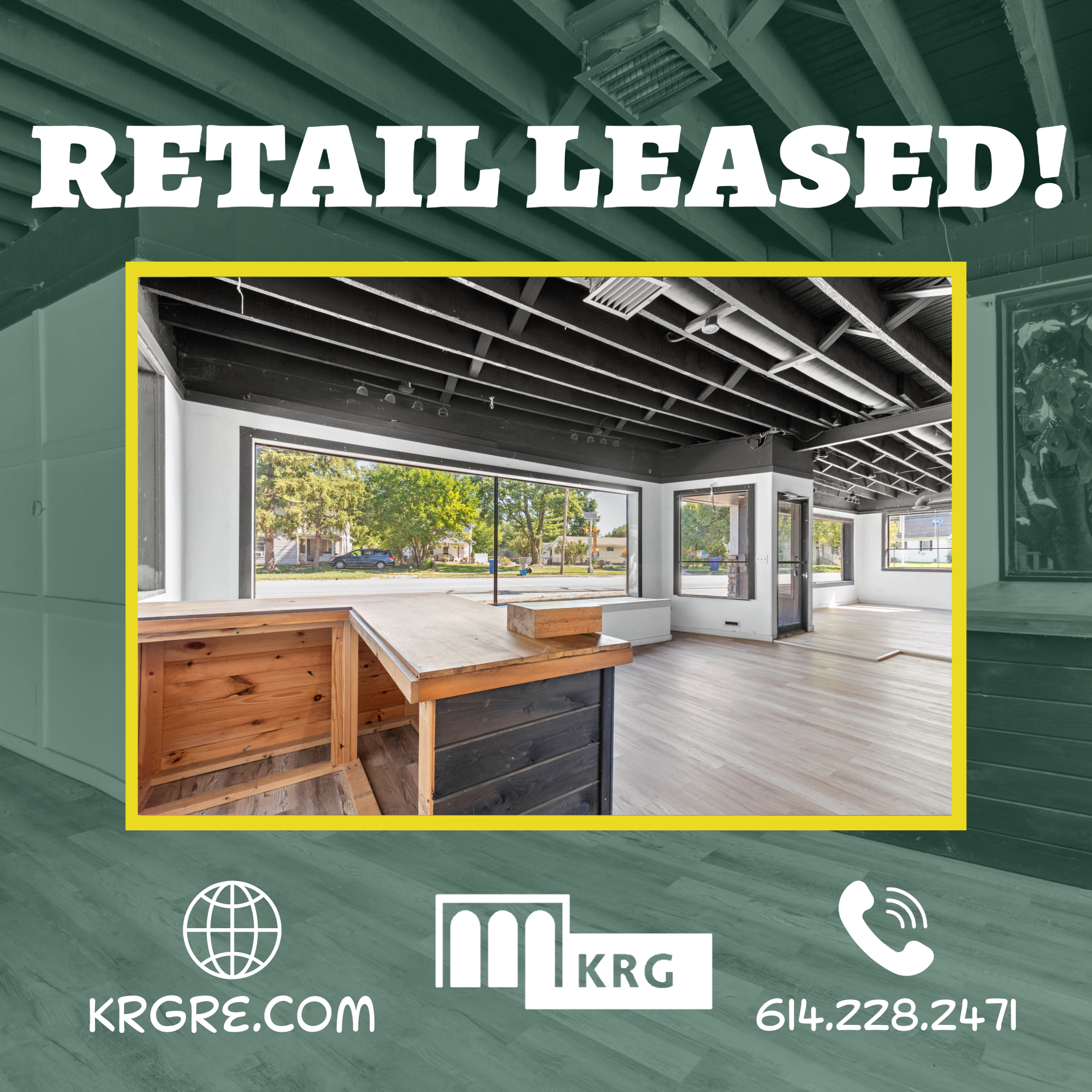 Commercial real estate retail leased in Delaware oh
