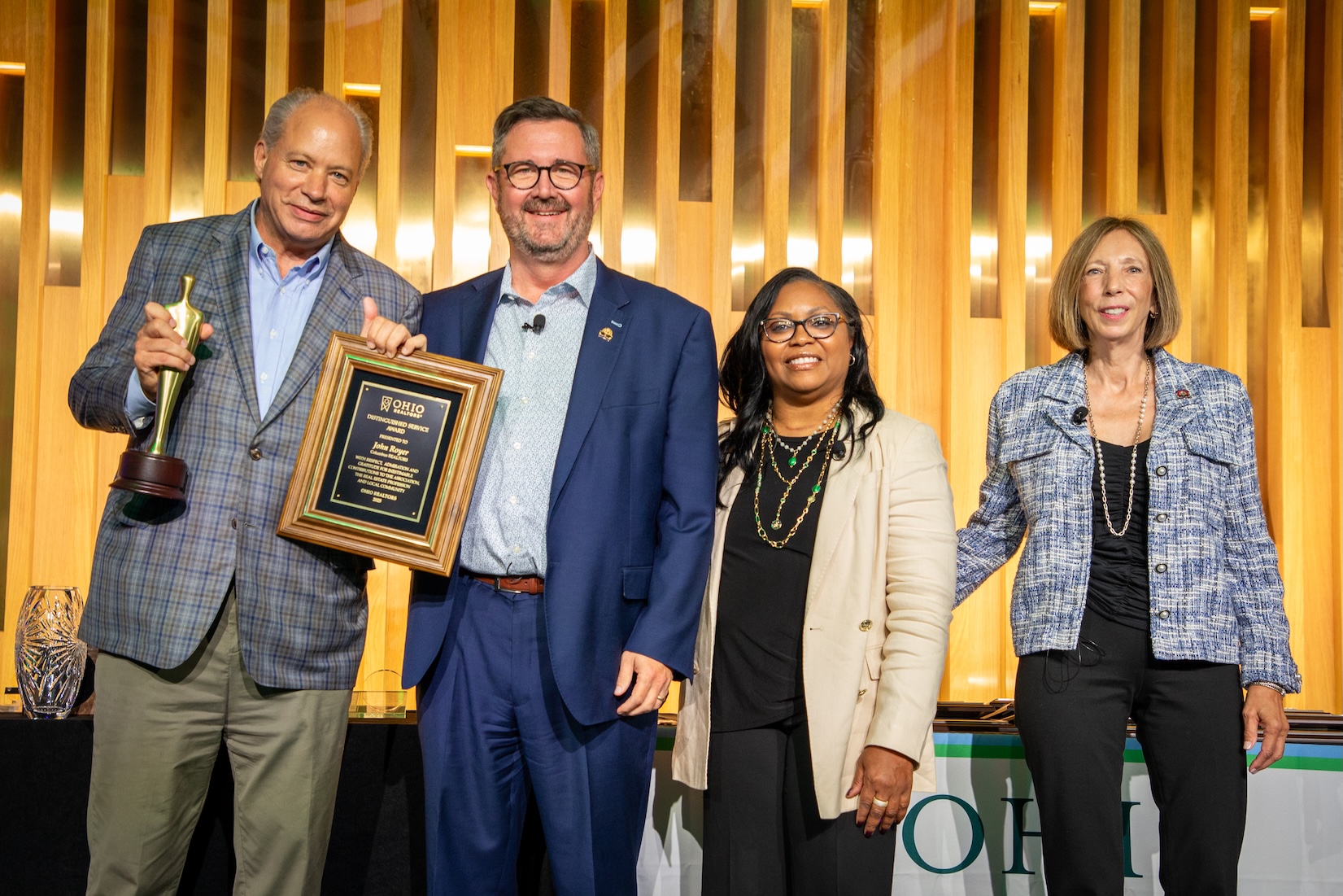 Ohio Realtors awards Distainguishe Service Award to John Royer