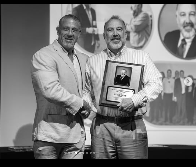 Hall of fame induction Steve Hess KRG property management